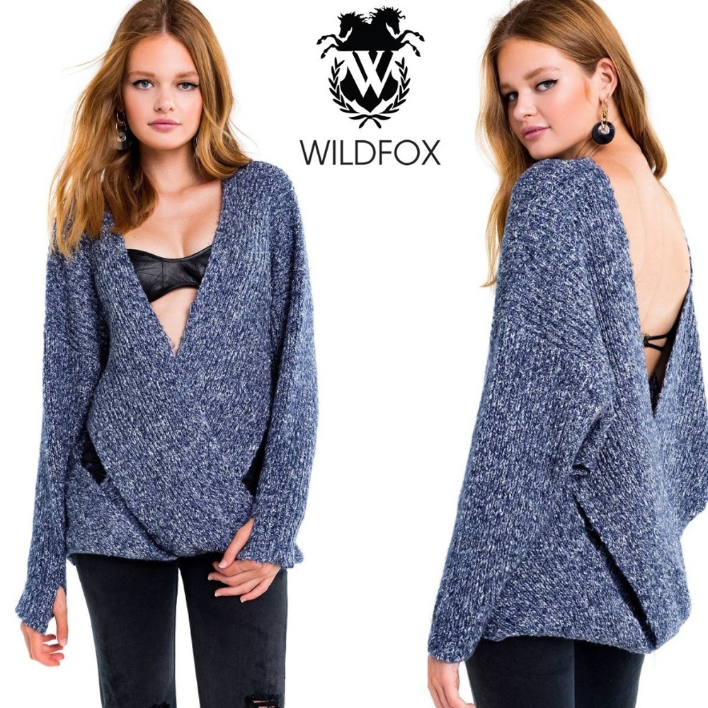 Wildfox Drew Sweater Reversible for 2 looks! NWT